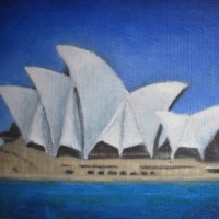 Sydney Opera House 2010, Oil on canvas 25cm x 38cm_1_1